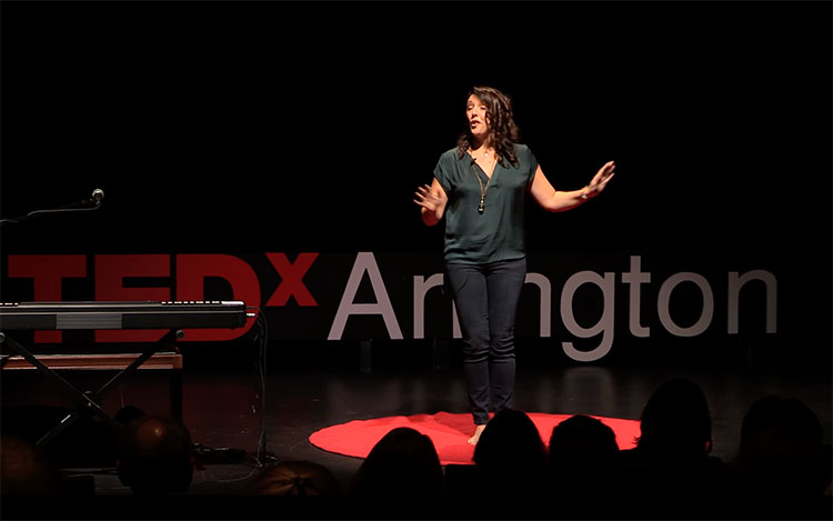 shannon curtis giving a tedx talk